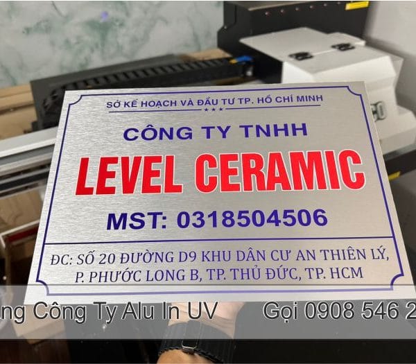 Bảng hiệu công ty alu