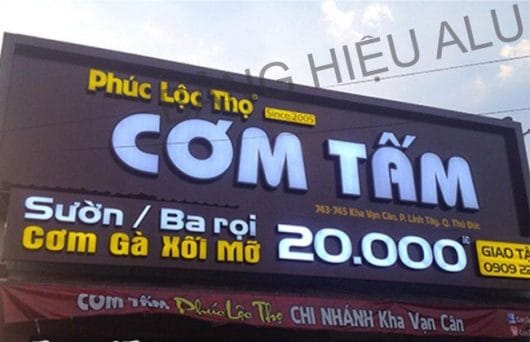 bảng hiệu chữ nổi mica
