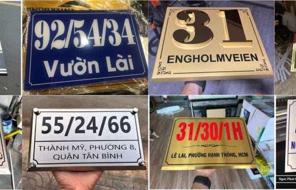 Biển số nhà đẹp giá rẻ hcm