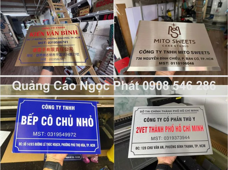 bảng tên trụ sở công ty