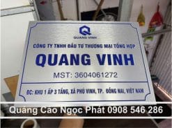 làm biển công ty alu 40 x 30
