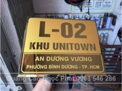 Biển số nhà cao cấp KĐT