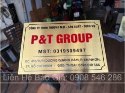 Làm bảng công ty inox