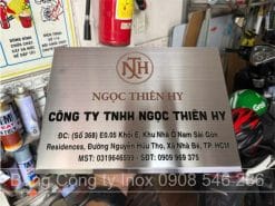 BẢNG HIỆU CÔNG TY INOX BẠC